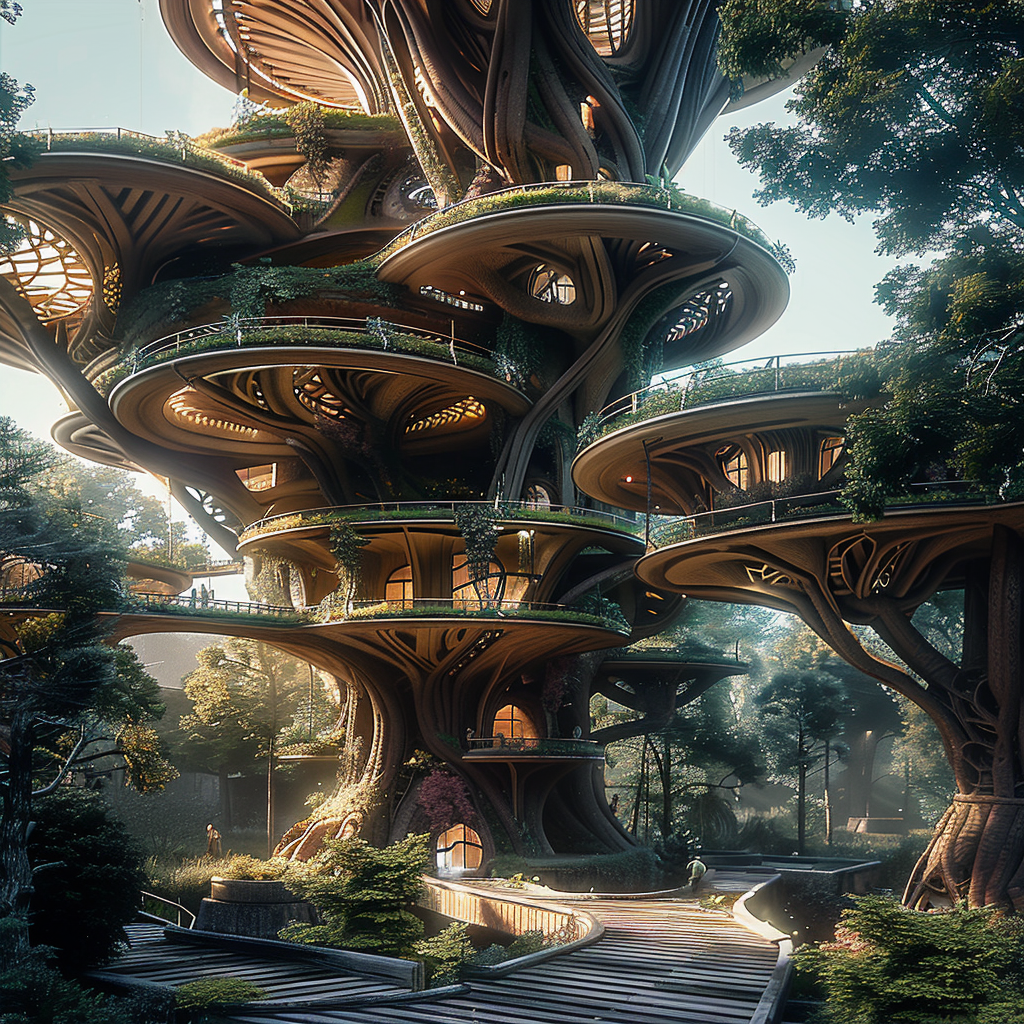 A living house like a giant tree-house