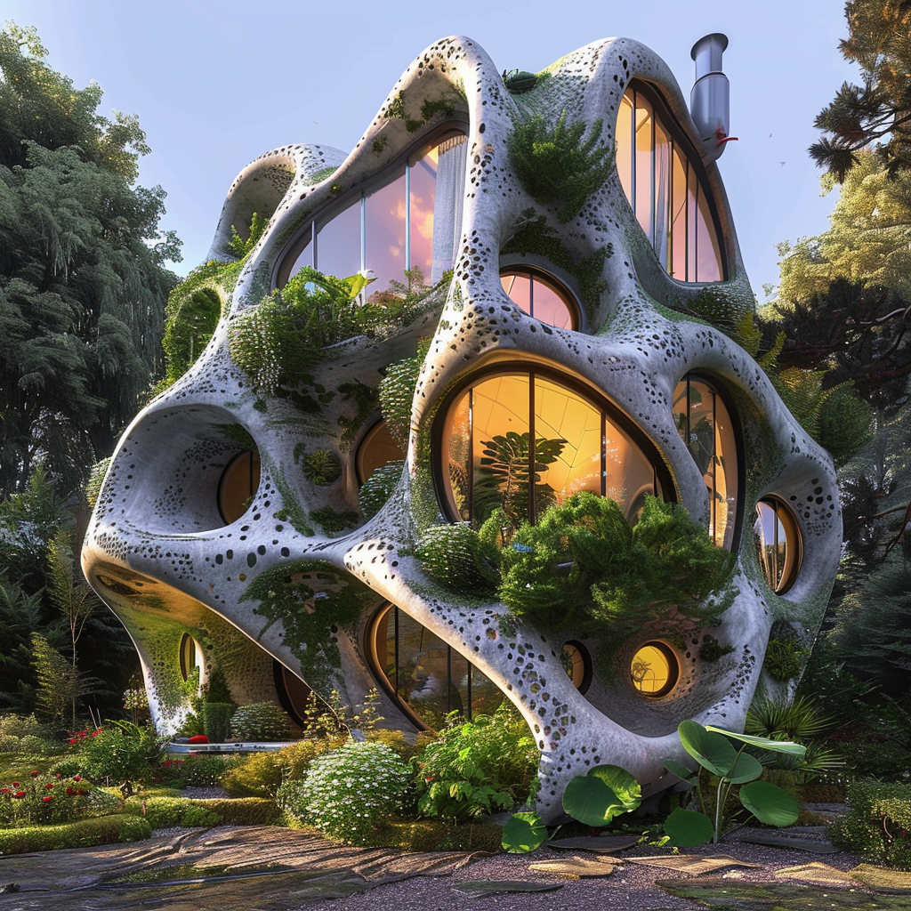 A complex bone-like living house