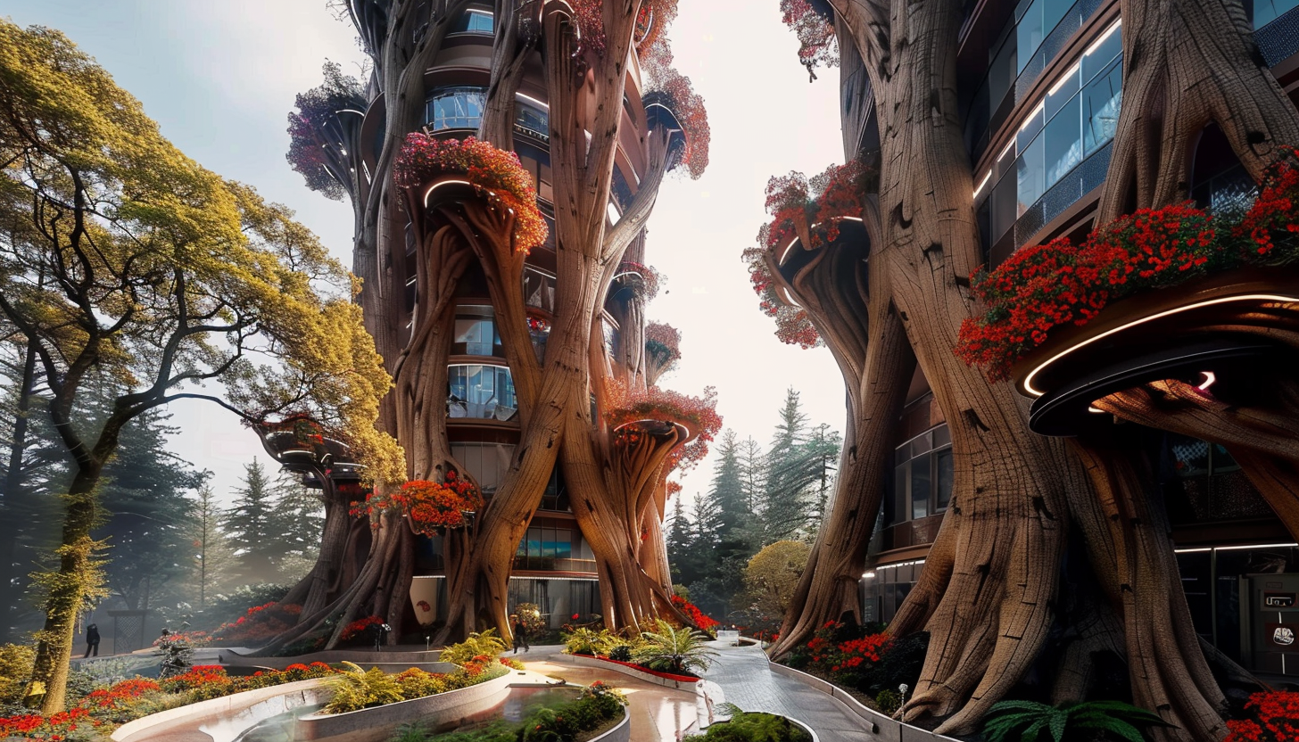 tree-like living houses